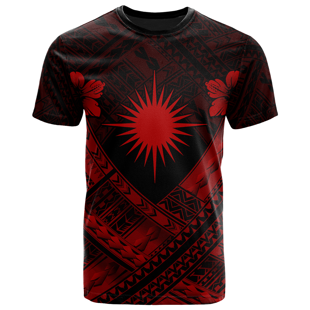 Marshall Islands Polynesian T Shirts Marshall Islands RedFlag Camisole Hibiscus Style Unisex Red - Polynesian Pride