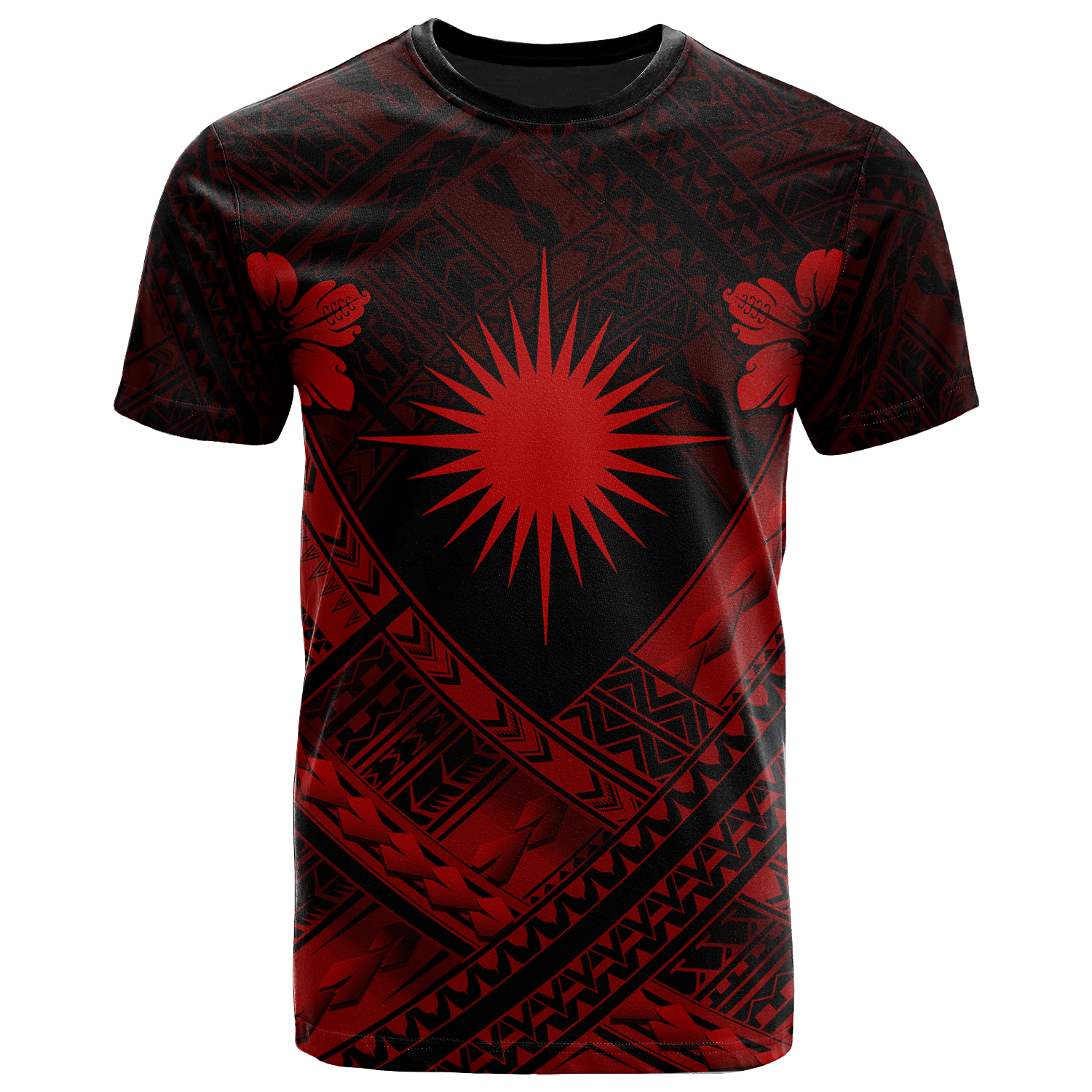 Marshall Islands Polynesian T Shirts Marshall Islands RedFlag Camisole Hibiscus Style Unisex Red - Polynesian Pride