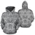 Polynesian Tribal Hoodie 07 Unisex White - Polynesian Pride