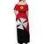 Sigave Chiefdom Wallis et Futuna Off Shoulder Long Dress Polynesian Pattern and Flag LT13 - Polynesian Pride