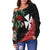 (Custom Personalised) Wallis and Futuna Polynesian Off Shoulder Sweater Fantastic Flowers LT13 - Polynesian Pride