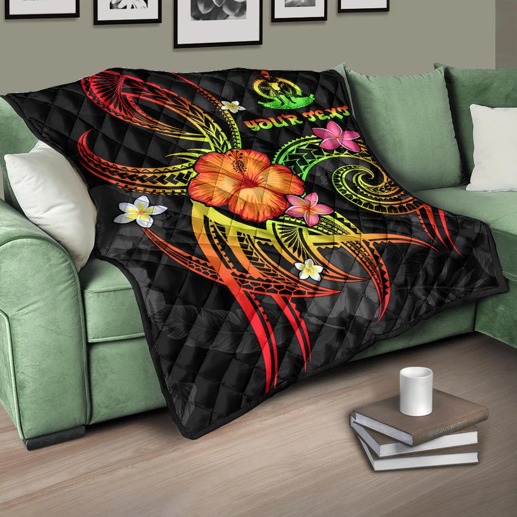 Vanuatu Polynesian Personalised Premium Quilt - Legend of Vanuatu (Reggae) - Polynesian Pride