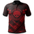 Federated States of Micronesia Polynesian Polo Shirt FSM Red Seal Camisole Hibiscus Style Unisex Black - Polynesian Pride