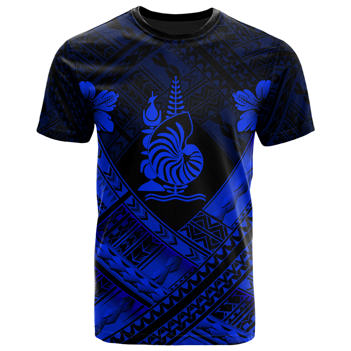 New Caledonia Polynesian T Shirts New Caledonia Blue Seal Camisole Hibiscus Style Unisex Blue - Polynesian Pride