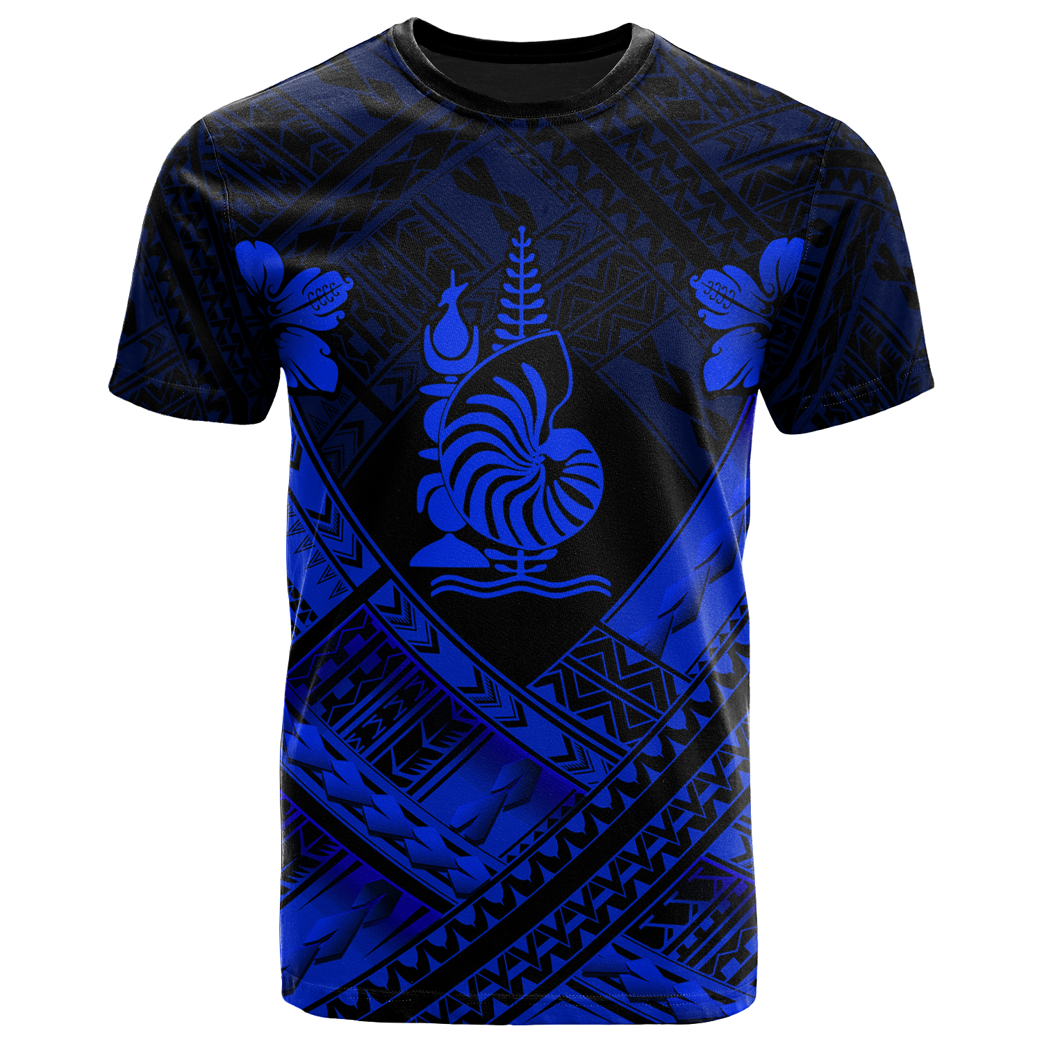 New Caledonia Polynesian T Shirts New Caledonia Blue Seal Camisole Hibiscus Style Unisex Blue - Polynesian Pride