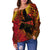 (Custom Personalised) Papua New Guinea Off Shoulder Sweater Style Stalwart Polynesian LT13 - Polynesian Pride