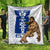 Guam Premium Quilt - Chamorro With Puntan Blue Color - Polynesian Pride