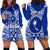 (Custom Personalised) Chuuk Micronesia Hoodie Dress Simple Pattern LT13 Blue - Polynesian Pride