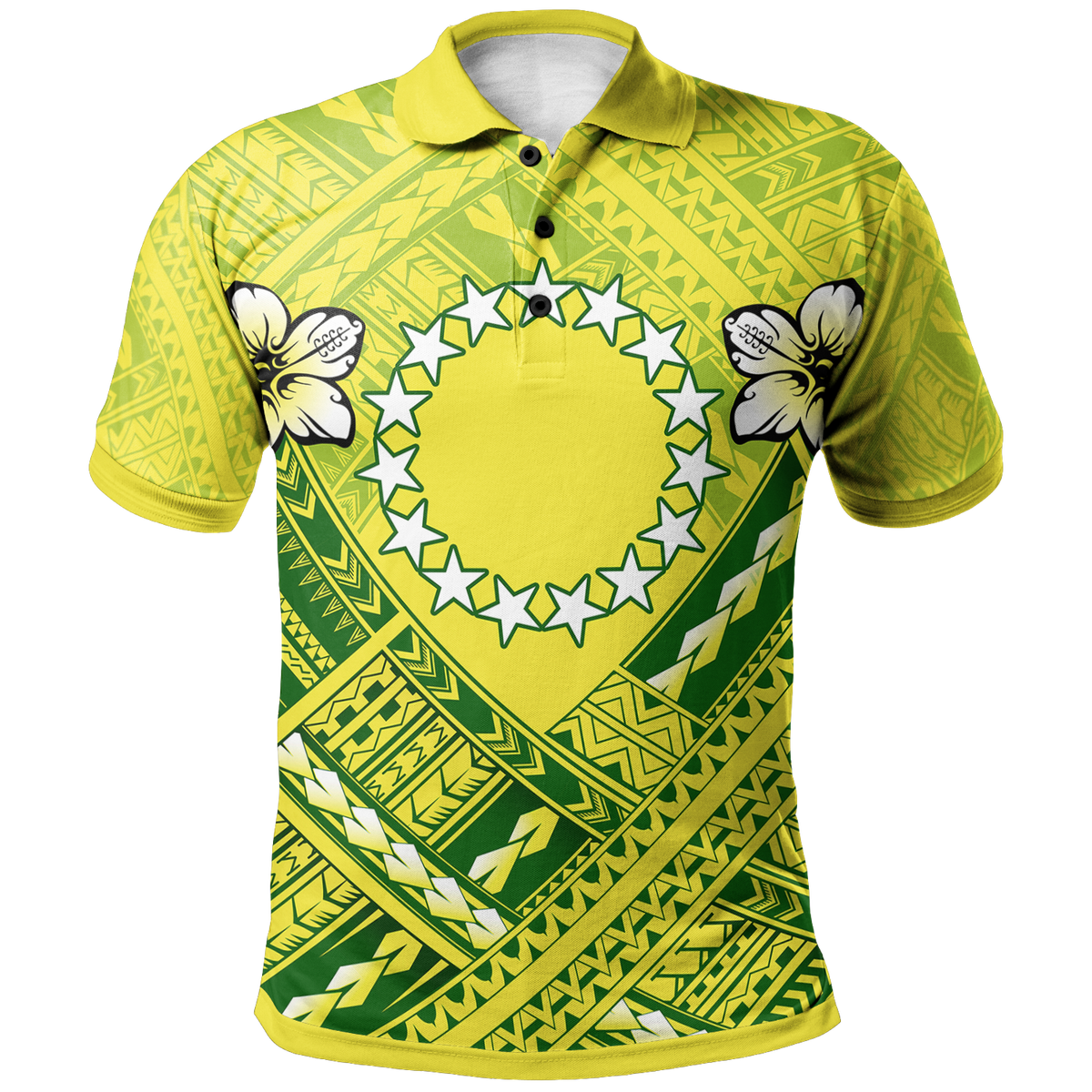 Cook Islands Polynesian Polo Shirt Kuki Airani Flag Camisole Hibiscus Style Unisex Reggae - Polynesian Pride