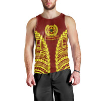 Tonga High School Men Tank Top (Red) LT13 - Polynesian Pride