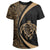 Hawaii Turtle Map Polynesian T-shirt - Gold - Circle Style - Polynesian Pride