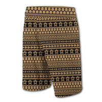 Hawaii Polynesian Tattoo Tribal Board Shorts Gold - Polynesian Pride