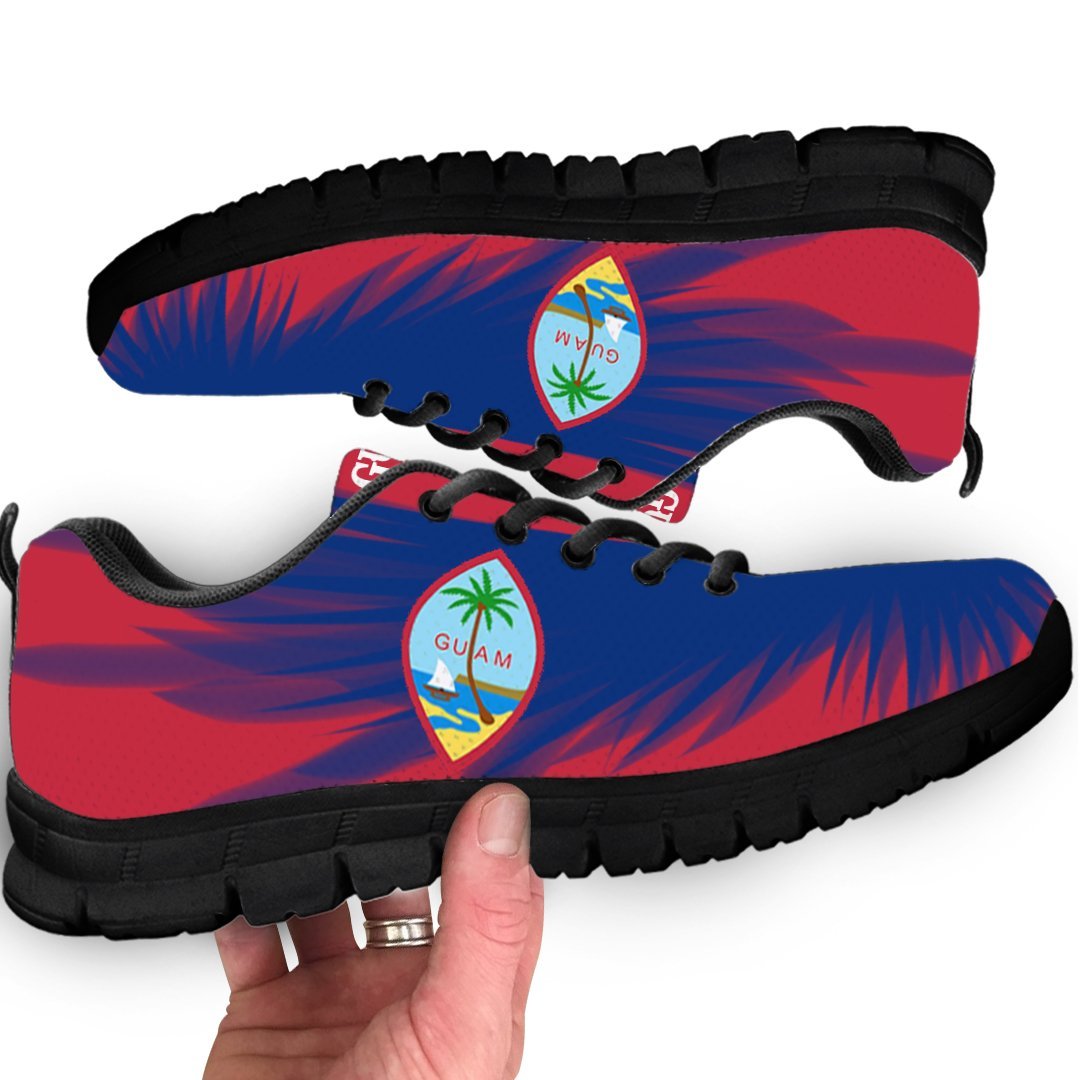 Guam Sneakers - Guam Coat Of Arms In Wings - A7 - Polynesian Pride