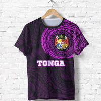 Tonga T Shirt Tonga Coat of Arms Polynesian Tattoo Style Special Pink Unisex Pink - Polynesian Pride