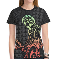Hawaii Polynesian Helmet Kanaka Warrior T Shirt - Polynesian Pride
