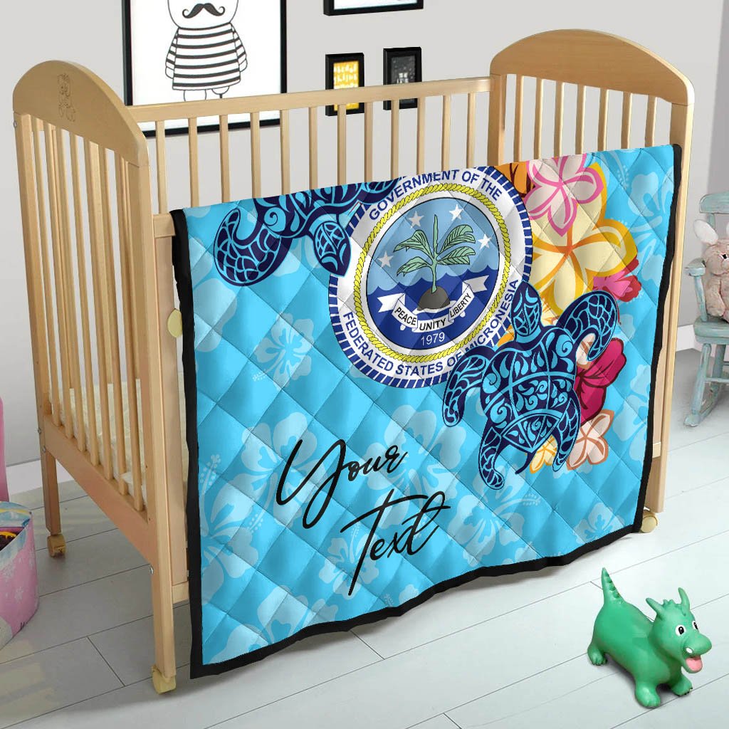 Federated States of Micronesia Custom Personalised Premium Quilt - Tropical Style - Polynesian Pride