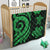 Pohnpei Premium Quilt - Green Tentacle Turtle - Polynesian Pride