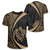 Hawaii Turtle Map Polynesian T-shirt - Gold - Circle Style Unisex Gold - Polynesian Pride