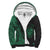 Hawaii Coat of Arms Green Polynesian Sherpa Hoodie - Circle Style AH Green - Polynesian Pride