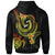 Polynesian Custom Hoodie Reggae Plumeria Flowers with Polynesian Patterns - Polynesian Pride