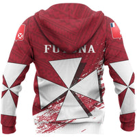 Wallis and Futuna Hoodie Wallis and Futuna Coat of Arms Special Red - Polynesian Pride