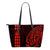 Hawaii Coat of Arms Red Small Leather Tote Red - Polynesian Pride