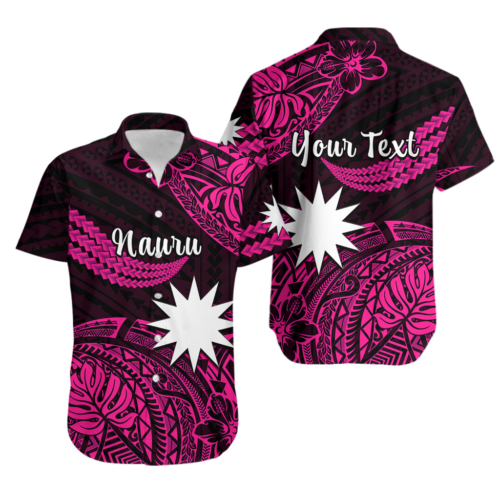 (Custom Personalised) Nauru Polynesian Hibiscus Naoero Pink Hawaiian Shirt LT14 Pink - Polynesian Pride