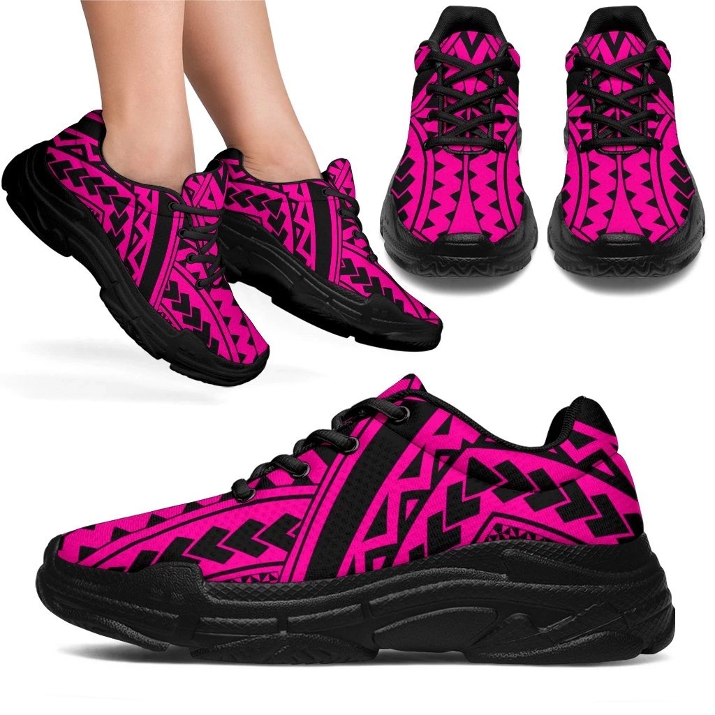 Polynesian Tradition Pink Chunky Sneakers - Polynesian Pride