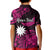 (Custom Personalised) Nauru Polynesian Hibiscus Naoero Pink Kid Polo Shirt LT14 - Polynesian Pride