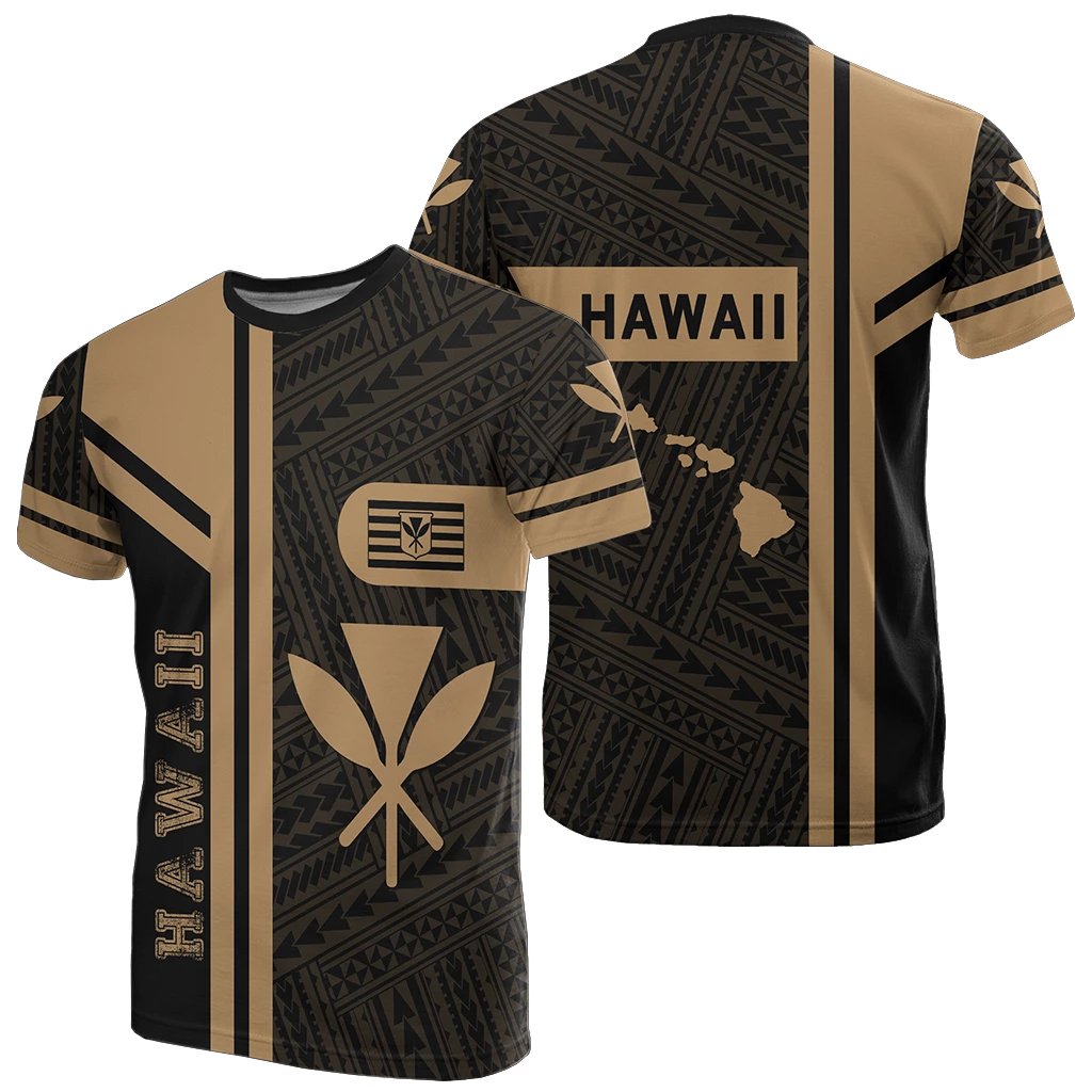 Kanaka Polynesian T Shirt Gold Morale Style Unisex Gold - Polynesian Pride