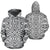 Polynesian Tribal Hoodie 10 Unisex White - Polynesian Pride