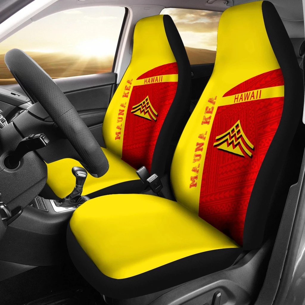 Hawaii Mauna Kea Polynesian Sport Car Seat Cover - Premium Style - Polynesian Pride