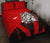 Aotearoa Bulldog Maori Quilt Bed Set - Red Red - Polynesian Pride