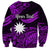 (Custom Personalised) Nauru Polynesian Hibiscus Naoero Purple Sweatshirt LT14 - Polynesian Pride