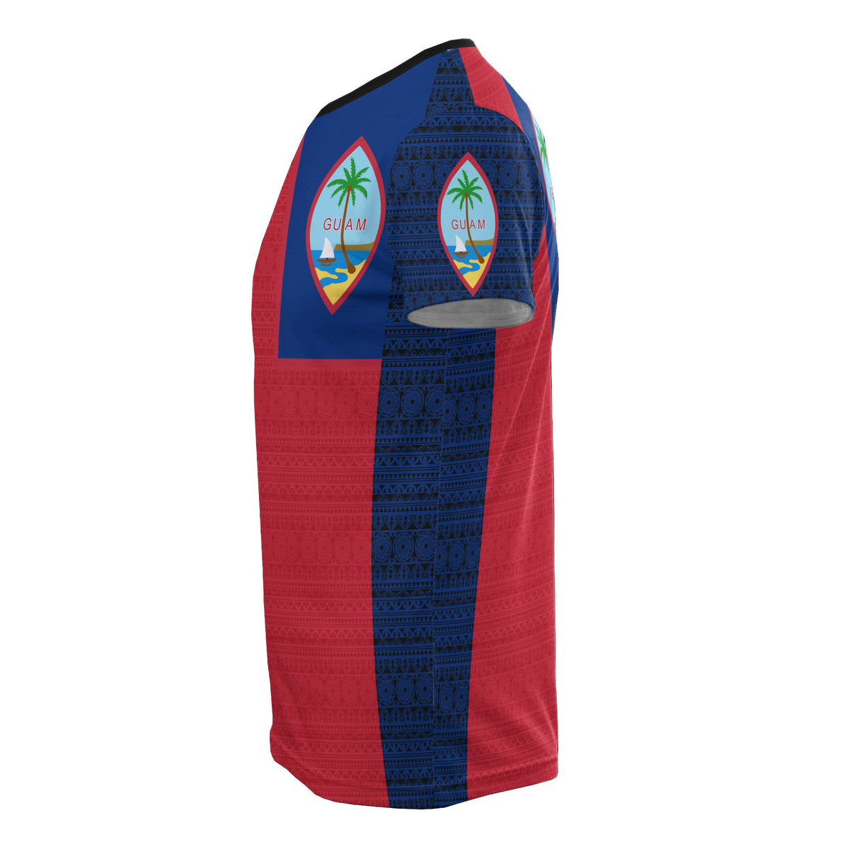 Guam T Shirt Guam Flag Coat of Arms Polynesian Tattoo Style Style Style Style Style - Polynesian Pride