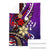 Kosrae State Premium Blanket - Tribal Flower With Special Turtles Purple Color - Polynesian Pride