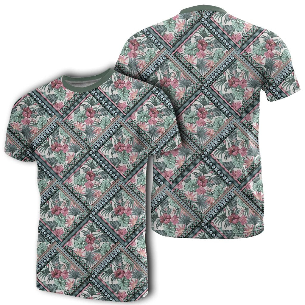 Hawaii Exotic Tropical Flowers In Pastel Colors T Shirt Unisex White - Polynesian Pride