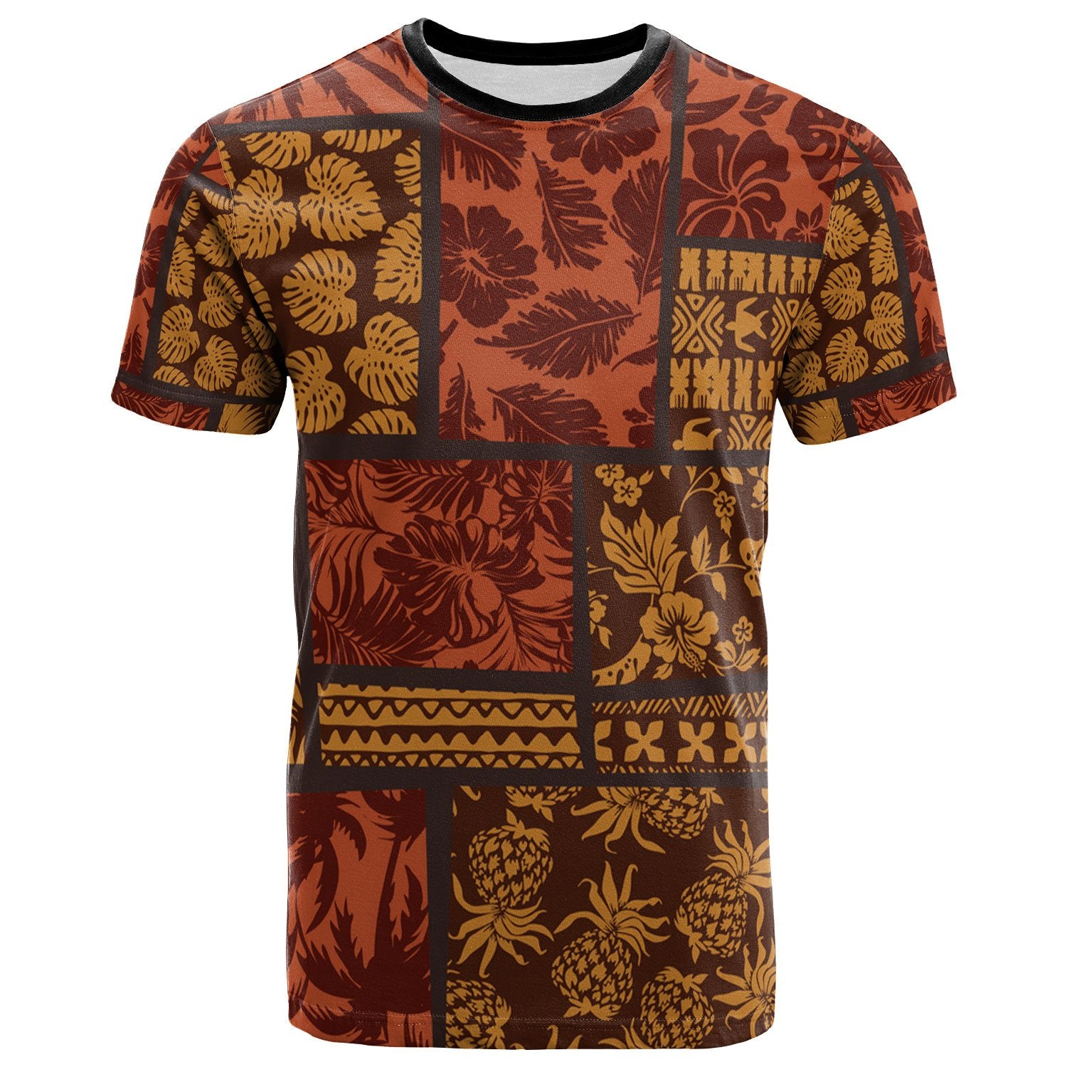 Polynesian Shirt Elements Fabric Patchwork Unisex Art - Polynesian Pride