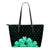 Hawaii Hibiscus Small Leather Tote Turquoise - Rich Style Turquoise - Polynesian Pride