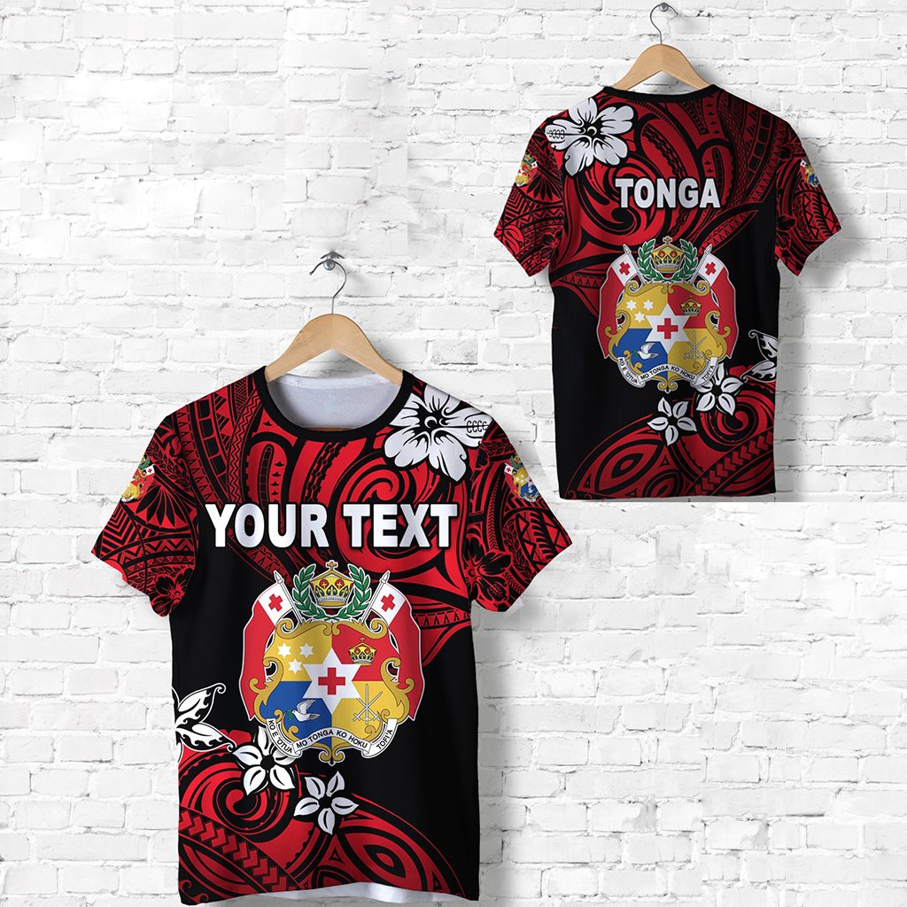 Custom Mate Maa Tonga Rugby T Shirt Polynesian Unique Vibes Red Unisex Red - Polynesian Pride