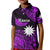 (Custom Personalised) Nauru Polynesian Hibiscus Naoero Purple Kid Polo Shirt LT14 Kid Purple - Polynesian Pride