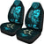 Aquarius Zodiac Car Seat Covers Style Polynesian Tattoo Universal Fit Black - Polynesian Pride