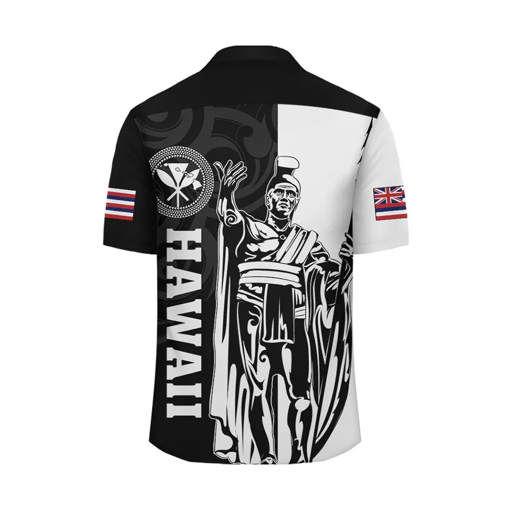 Polynesian Pride Shirt - Hawaii King Polynesian Hawaiian Shirt - Lawla Style White - Polynesian Pride