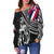 Polynesian Pride Sweater - Hawaii King Flag Polynesian Women's Off Shoulder Sweater - Tity Style - Polynesian Pride