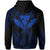 Polynesian Pride Hoodie Hawaii King Polynesian Hoodie Zip up Durk Style Blue - Polynesian Pride