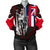 Polynesian Pride Jacket - Hawaii King Flag Polynesian Women's Bomber Jacket - Red - Polynesian Pride