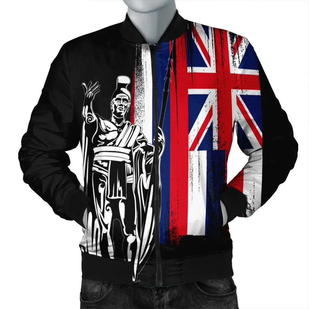 Polynesian Pride Jacket - Hawaii King Flag Bomber Jacket - Polynesian Pride