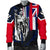 Polynesian Pride Jacket - Hawaii King Flag Polynesian Men's Bomber Jacket - Blue - Polynesian Pride