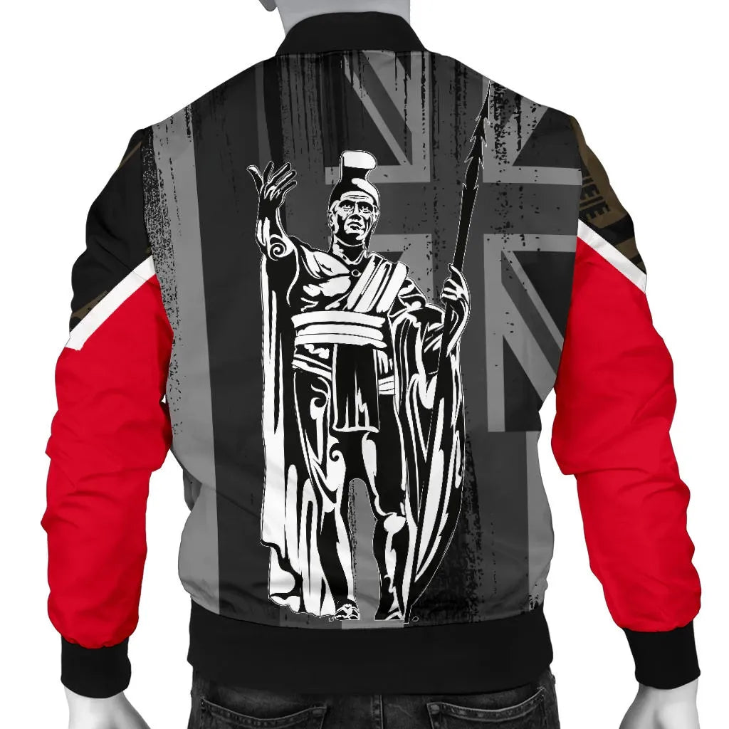Polynesian Pride Jacket - Hawaii King Flag Polynesian Men's Bomber Jacket - Gold - Polynesian Pride