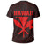 Polynesian Pride Tee Hawaii King Coat Of Arms Kanaka Map Polynesian T Shirt Red - Polynesian Pride